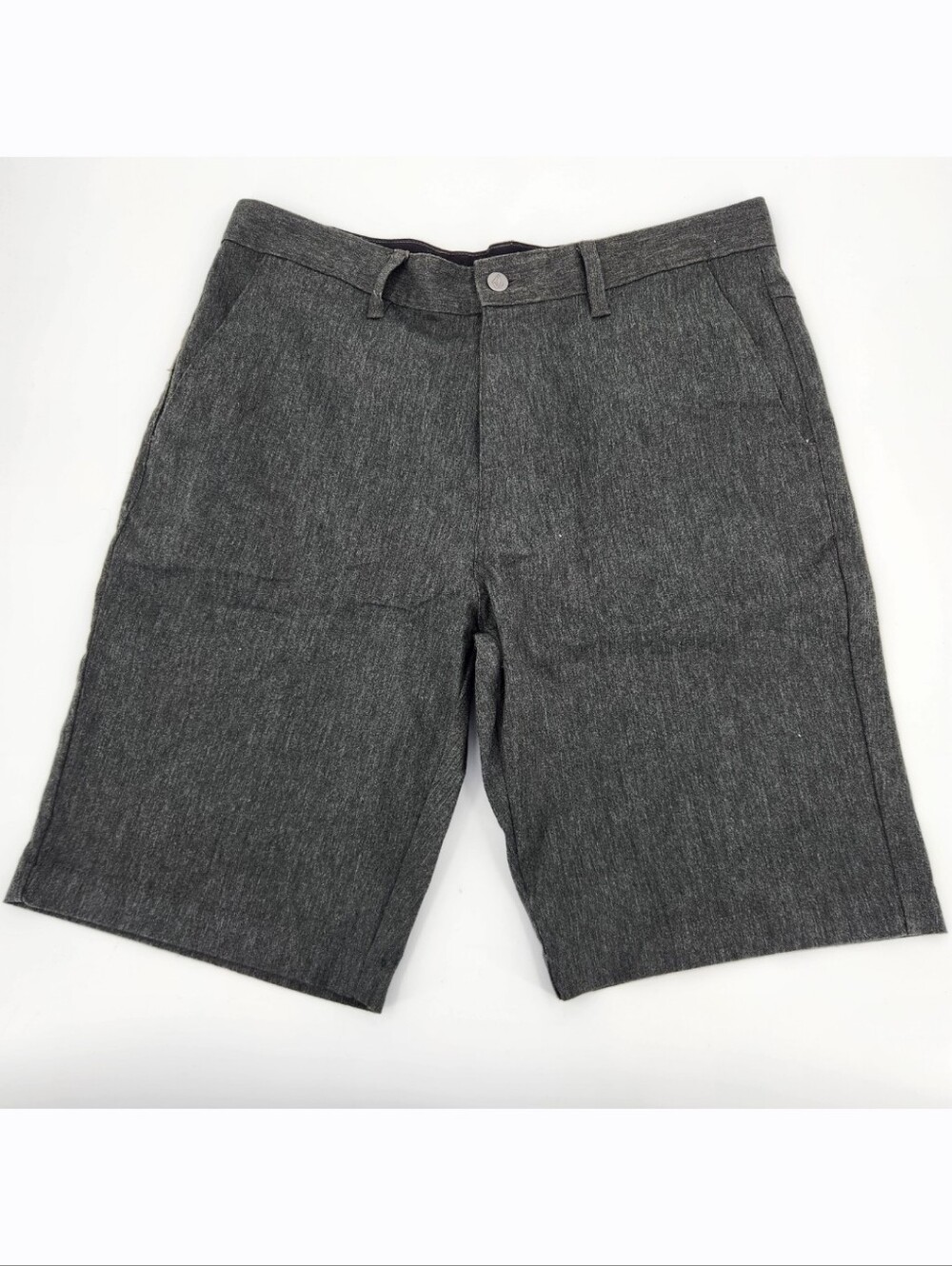 Volcom Frickin Modern Stretch Shorts Mens Size 34 Charcoal Heathered Gray